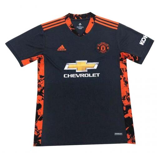 Manchester United Goalkeeper Black Soccer Jersey Shirt 2020/21